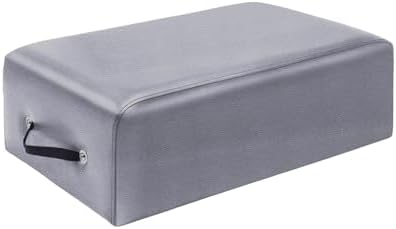 Premium Pilates Sitting Box for Reformer - 24"x16"x9.5" PU & Wood, Durable Pilates Accessory with Handle for Gym, Home, or Studio Workouts, Enhance Your Pilates Experience