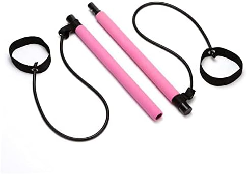 Pilates Bar Kit with Resistance Bands, Pilates Bar for Legs, Hip, Waist and Arm Workout, Exercise Fitness Equipment for Women & Men Home Gym Yoga Pilates