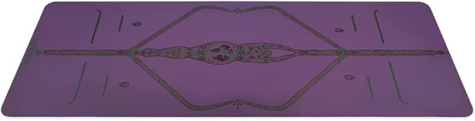 Liforme Printed Yoga Mat Collection - Free Yoga Bag Included - Patented Alignment System, Warrior-like Grip, Non-Slip, Eco-friendly, Sweat-resistant, Long, Wide and Thick for Comfort