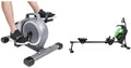 Sunny Health & Fitness Under Desk Mini Exercise Cycle Bike + Sunny Health & Fitness Hydro + Dual Resistance Smart Magnetic Water Rowing Machine