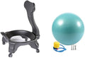 Yoga Ball Chair,Inflatable Balance Exercise Seat, for Core Strength,Office, Physiotherapy (Green)