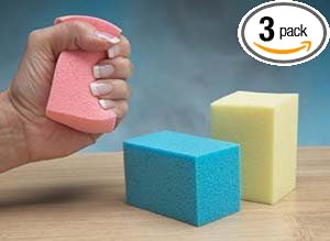 (NC59553) Slo-Foam Hand Exerciser Medium 3/Pk