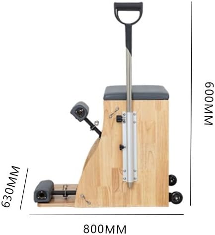 Pilates Chair, Reformer Machine, Stability Combo Chair with Handles and Split Pedals, Yoga Exercise Chair for Home, Gym, and Yoga Studio