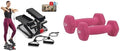 Sunny Health & Fitness Stepper Inteligente para Todo el Cuerpo - SF-S0978SMART + Mancuernas de Neopreno - 2 LB/1 KG (Par) - NO. 021-2-PAIR