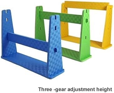 Lightweight Speed Hurdles Training Hurdles,Height Adjustable Foam Agility Hurdles,Detachable Training Hurdle Equipment(Bule,2pcs)