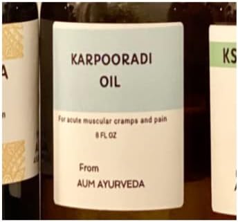 Karpooradi Ayurvedic Massage Oil