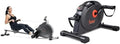 Sunny Health & Fitness Magnetic Rowing Machine with Exclusive SunnyFit App + Sunny Health & Fitness Portable Leg Arm Bike Pedal