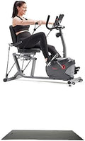 Sunny Health & Fitness Performance Interactive Series Recumbent Exercise Bike with Exclusive SunnyFit® App Enhanced Bluetooth Connectivity SF-RB420031 + Home Gym Foam Floor Protector Mat