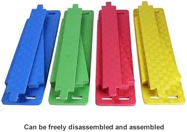 Lightweight Speed Hurdles Training Hurdles,Height Adjustable Foam Agility Hurdles,Detachable Training Hurdle Equipment(Yellow,3pcs)