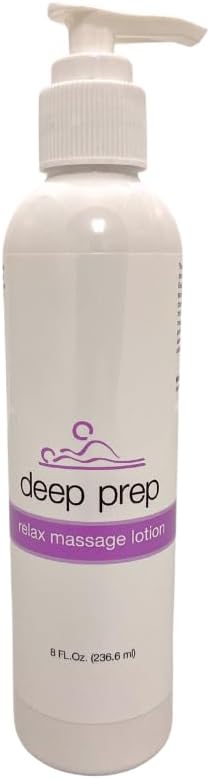 Deep Prep Relax Massage Lotion & Cream – Hydrating & Non-Greasy 8 oz. Lotion for Relaxation, Swedish & Full-Body Massage