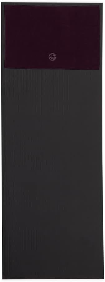 Manduka Yogitoes Yoga Hand Towel - 16" | Moisture Activated Grip | Patented Silicone Nubs | Highly Absorbent, Durable & Easy Care | Compact Size for Hot Yoga, Pilates | 16 x 24 Inches