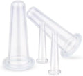 4Pcs Transparent Massage Cupping Set Silicone Mini Facial Cups Face Massager Helper Skin Care Neck Back Eyes Massaging Cup