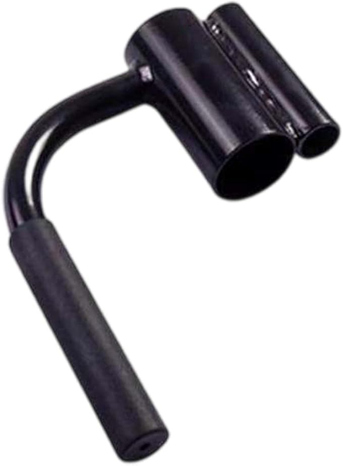 Barbell Row Handle Attachment for 25mm & 50mm Rods, Angled Single Handle for Home Gym Strength Training Equipment