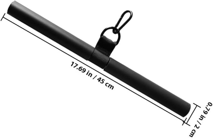 Biceps Pull Bar and Muscle Strength Rod Heavy Duty Steel Fitness Pull Down Bar with Extended Cable Attachment for Home Gym Strength Training Equipment
