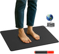 Grounding Mat with 100K Ohmresistor, The Globe Pad Earth Ground Bed Sleeping Mat Improved Sleep Reduced Pain,Earth Grounded Pads Healthy Mats with Grounding Wire Magnetic Therapy Mat (Black)