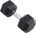 Body Sport Rubber Encased Hex Dumbbell Weight, Single – Dumbbells for Exercises – Strength Training Equipment – Home Gym Accessories – Weight Training