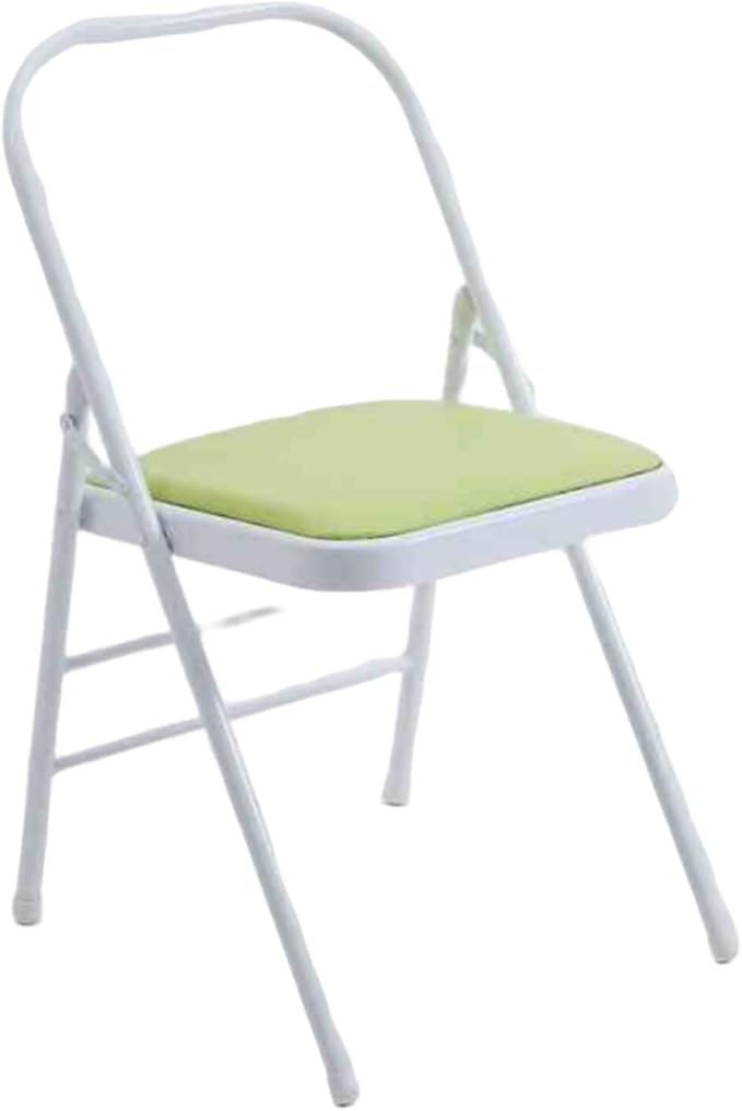 Yoga Chair,Easy to Carry and Store,Soft Sponge Cushion,Foldable Pilates Chair,for Indoor and Outdoor Yoga Studios(Green)