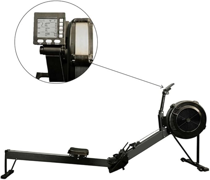 Rowing Machine Display Can Be Connected to The App Fitness Equipment Meter, Odometer Automatic Replacement Parts Speedometer Counter for Home Fitness Riding Bike Device(with Backlight)