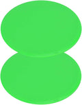 Core Slider Gliding Discs 2Pcs | Full Body Workout for Core Strength/Balance/Stability | Portable Exercise Discs for Home/Gym/Travel | EVA ABS Round Green Design
