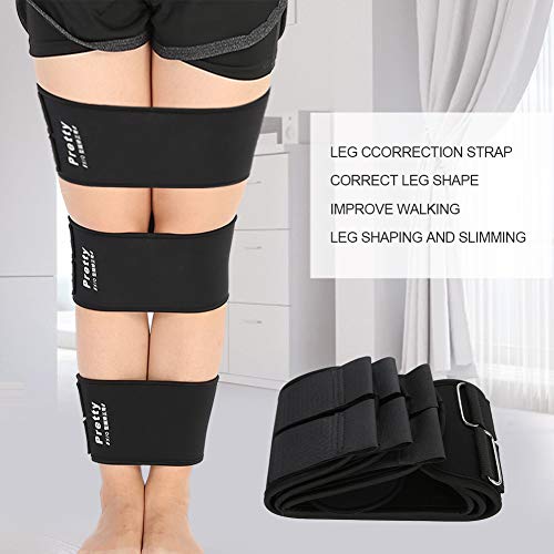 Health Gear 3pcs Leg Correction Belts, Posture Corrector for O X Type Leg, Orthopedic Leg Belt Bow Legs Correction, 3 Size for Thigh Knee Shin, Straighten Legs Band for Adult and