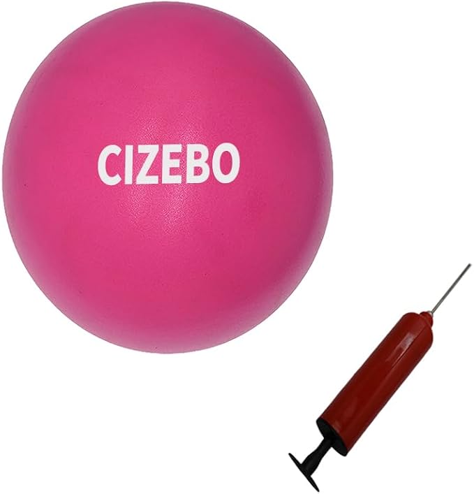 Small Exercise Ball for Between Knees, 6 inch Pilates Ball with Pump, Mini Yoga Core Ball Physical Therapy