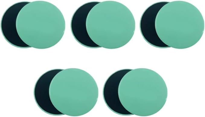 Pilates Board,10PCS Core Sliders, 7.8in Workout Sliders, Dual Sided Exercise Gliding Discs for Women Men Abdominal Core Strength Deep Squats Lunges Pushups