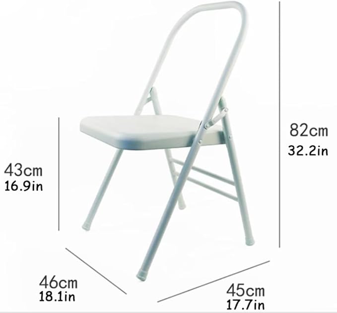 Iyengar Yoga Chair Backless Yoga Chair Pilates Yoga Chair Folding Yoga Auxiliary Chair Flexibility and Strength Training Tool
