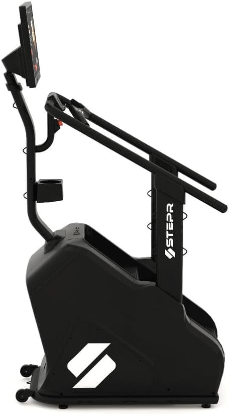 STEPR PRO+ Stair Master with 27" Touchscreen, Commercial Grade Stairmaster Machine for Home, 190 Steps/Min, Bluetooth & WiFi Stepper Machine, Resistance Band Attachments, Mobile App, 400 lb Capacity