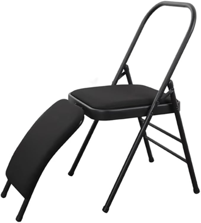Pilates Yoga Chair,Iyengar Yoga Chair,Yoga Inversion chairyoga Assist Chair,with Lumbar Back Support,Backless Chair Yoga Chair,Black