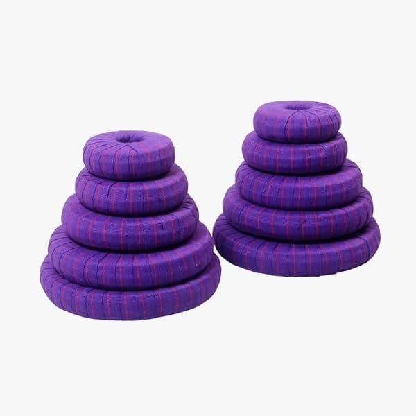 Yogikuti Yoga Chumbal Set Of 10pcs, Pune Chumbals set, Iyengar Yoga, Yoga donuts, Yoga props