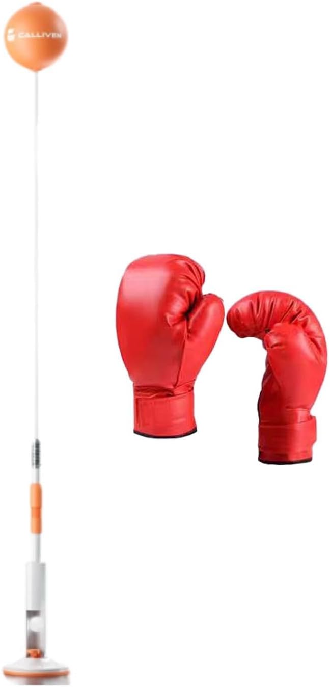 Punching Bag, Height Adjustable Boxing Set with Stand, Boxing Reaction Ball, Speed Bag Punching Equipment for MMA Home Gym Workout Fitness