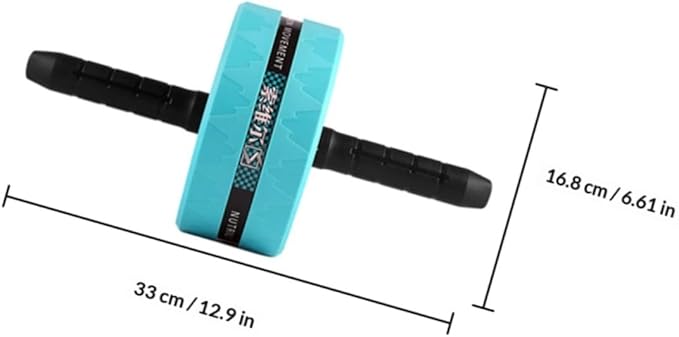 FRCOLOR Ab Roller Wheel for Gym with Knee Pad and Jump Rope, Blue Exercise Fitness Roller Wheel for Home Abdominal Workout and Core Strength Training