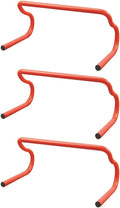 Milisten 3pcs Detachable Agility Speed Hurdles Set Orange for Soccer Basketball Football Training Equipment Exercise Balance Drills