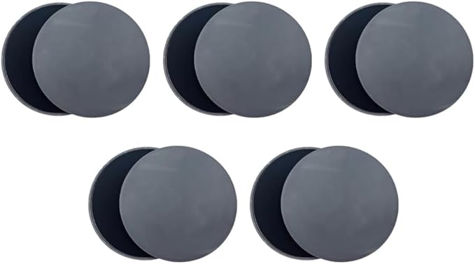 Pilates Board,10PCS Core Sliders, 7.8in Workout Sliders, Dual Sided Exercise Gliding Discs for Women Men Abdominal Core Strength Deep Squats Lunges Pushups