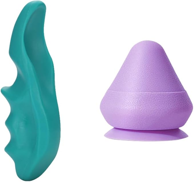 2Pcs Deep Tissue Muscle Massage Ball and Mini Green Thumb Massager Saver for Massage Body Acupressure Point Massage Tool Health Care