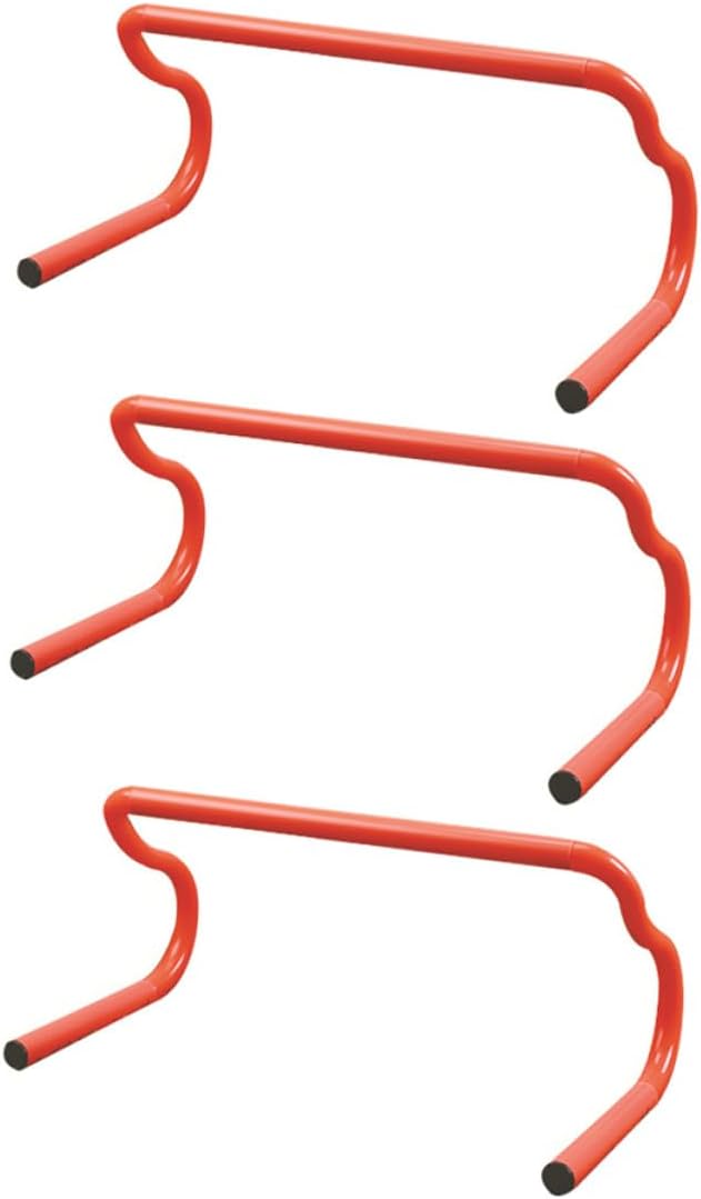 3pcs Detachable Agility Hurdles Speed Training Equipment for Soccer Basketball Football with Adjustable Height Fitness Workout Drills