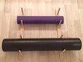 Sportify Classy Wood Foam Roller & Yoga Mat Storage Rack. Holds 4, 8, 12 etc. Modular (Sold by The Pairs and no. of Pairs You get Determines no. of mats/Rollers You Hold). Easy Wall Mount & Hardware.