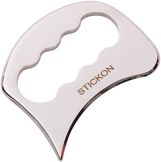 STICKON Stainless Steel Gua Sha Scraping Massage Tool IASTM Tools Great Soft Tissue Mobilization Tool (STICKON-08)