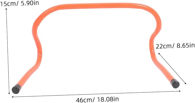 4pcs Speed Training Hurdles Set 15cm Plastic Agility Hurdles for Soccer Football Athletic Drills Youth Track Practice Equipment