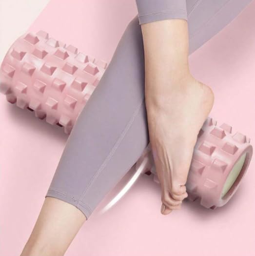 4 in 1 Foam Roller Set, Trigger Point Foam Roller with Massage Stick & Massage Ball, Deep Tissue Muscle Massage Tool for Pilates Yoga Fitness Full Body Relaxation
