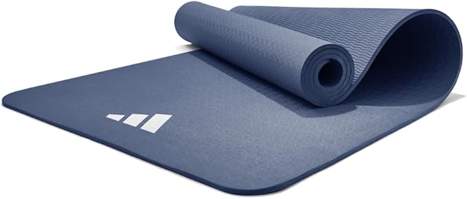 adidas Yoga Mat - Eco Friendly - Non Slip, Durable Textured Surface, 8mm