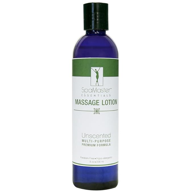 Master Massage Organic Massage Lotion (Pack of 1) - 8 fl oz, Skin-Nourishing Formula for Relaxation, Ideal for Massage Therapy and Home Use