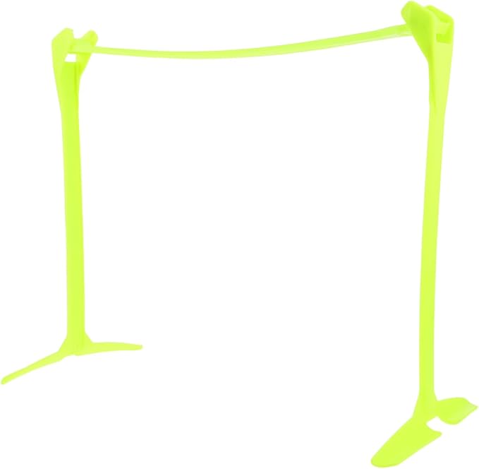 STOBAZA Adjustable Foldable Football Speed Hurdle 3-Level Height Agility Training Equipment for Athletes Soccer Speed Drills – Green Plastic