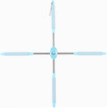 Humpback Correction Yoga Sports Sticks for Teenagers Students Adults Posture Trainer Corrector Open Back Shoulder Straightener Stretching Tool (Color : Blue, Size : 66.5x7x7cm)