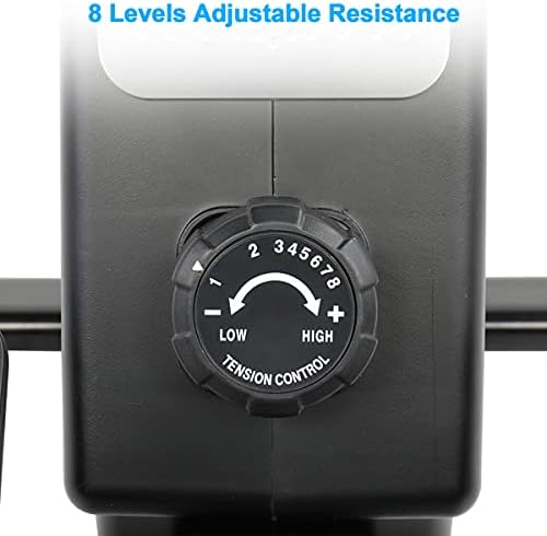 Rowing Machines Foldable, Exercise Fitness Machine for Home Gym 8 Resistance Reluctance Rowing Device Can Exercise Most of The Muscles of The Body