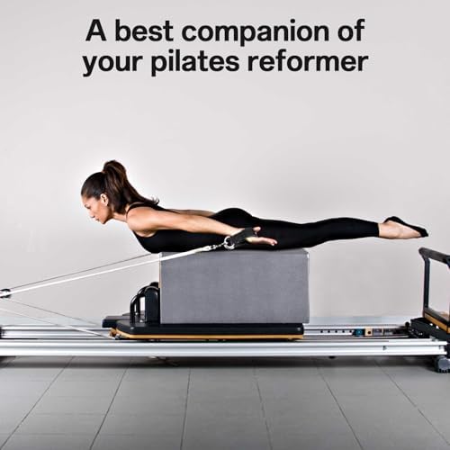 Premium Pilates Sitting Box for Reformer - 24"x16"x9.5" PU & Wood, Durable Pilates Accessory with Handle for Gym, Home, or Studio Workouts, Enhance Your Pilates Experience