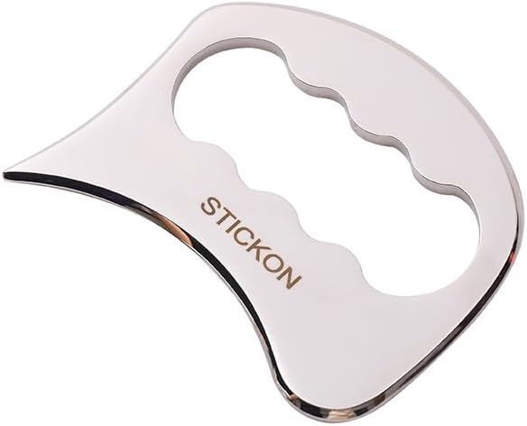 STICKON Stainless Steel Gua Sha Scraping Massage Tool IASTM Tools Great Soft Tissue Mobilization Tool (STICKON-08)