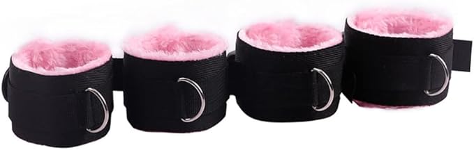 Set Casual Pink Yoga Belt and Eye Mask for Better Sleep Quality-Q