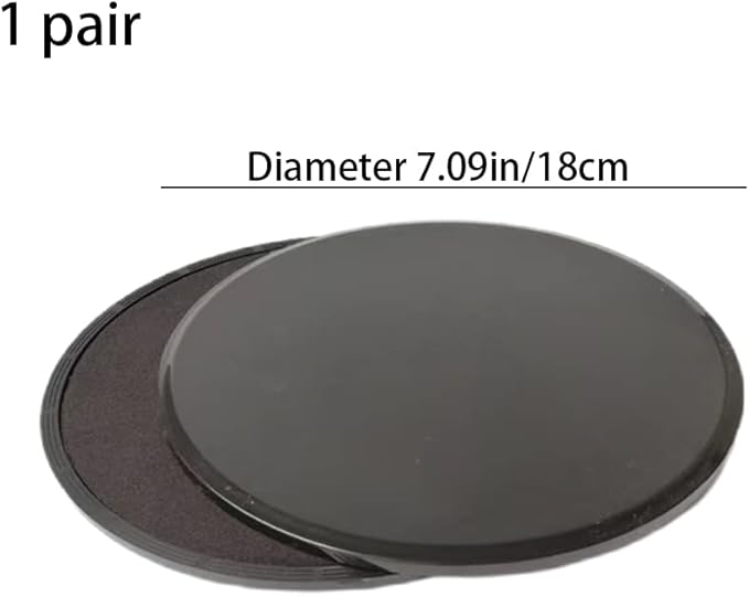 2 Pcs Core Workout Sliders Double Side Usage Strength Sliders Wear Resistant Exercise Gliding Discs for Home, Carpet Hardwood Floors Yoga, Pilates