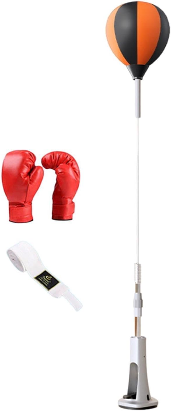 Boxing Reaction Ball Freestanding Punching Ball Speed Training Bag Hand Eye Coordination Target PU Leather Suitable for Home Adults